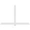 Ekena Millwork Eugene Architectural Grade PVC Gable Bracket, 108"W x 72"H x 2"D x 6"F, 16/12 Pitch GBP108X72X0206EUG00 - alternate 4